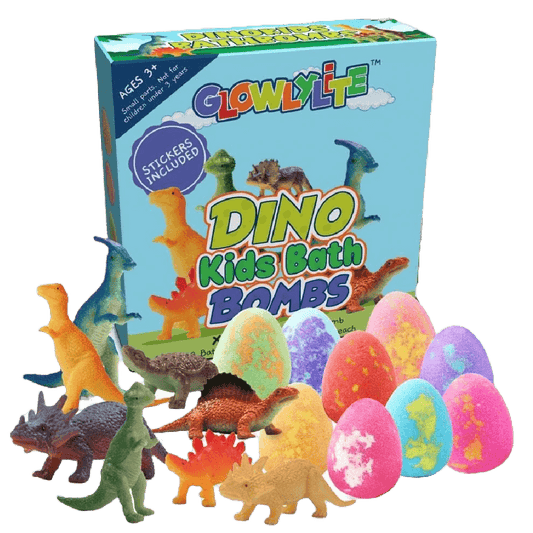 Dinosaur egg bath bombs